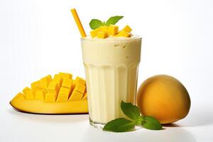 ai genererad mango milkshake ClipArt foto