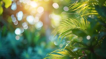 ai genererad naturlig suddig defocused bakgrund för begrepp sommar semester foto