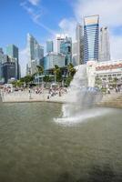 singapore, singapore, 2014, de merlion, stad symbol, singapore, Asien foto