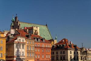 slottstorget i Warszawa, Polen foto