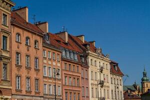 slottstorget i Warszawa, Polen foto