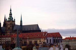 gamla Prags stadsutsikt foto