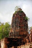pagod vid wat chaiwattanaram templet, ayutthaya, Thailand foto