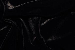 textur av svart velour manchester tyg med veck. foto
