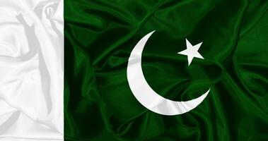 flagga av pakistan realistisk design foto