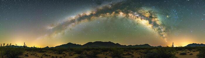 ai genererad stjärnbelyst natt, fascinerande vidd av en klar natt himmel fylld med blinkande stjärnor, bakgrund bild, generativ ai foto