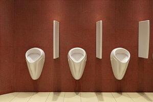 urinoarer i en herr- toalett foto