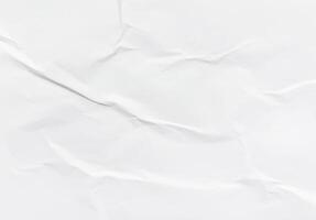 vit skrynkligt papper bakgrund foto