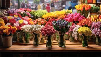 ai genererad daisy försäljning blommor ai genererad foto