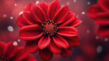 ai genererad natur röd blomma bakgrund ai genererad foto