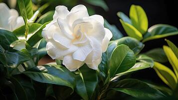 ai genererad växt gardenia blomma ai genererad foto