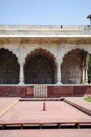 arkitektonisk detaljer av lal qila - röd fort belägen i gammal delhi, Indien, se inuti delhi röd fort de känd indisk landmärken foto