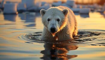 ai genererad söt valp ser på kamera, reflekterande skönhet i natur genererad förbi ai foto