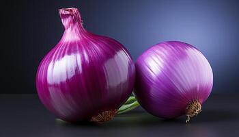 ai genererad friskhet och natur i en friska vegetarian måltid genererad förbi ai foto