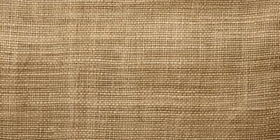 ai genererad hessian säck textur. grov tyg, Linné trasa bakgrund. brun säckväv yta. naturlig säckväv. generativ ai foto
