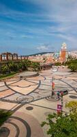 antenn se av solnedgång stad på phu quoc ö, vietnam foto