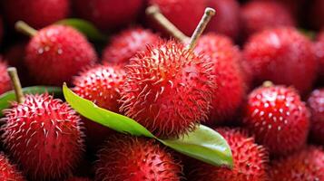 ai genererad ljuv exotisk frukt av Asien foto