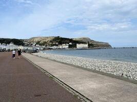 llandudno i norr wales i de Storbritannien i augusti 2022. en se av de hav främre på llandudno foto