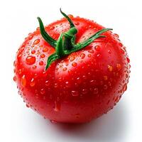 ai genererad färsk tomater på en vit bakgrund - ai genererad bild foto