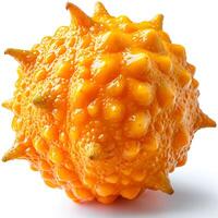 ai genererad kiwano frukt frukt på vit isolerat bakgrund - ai genererad bild foto