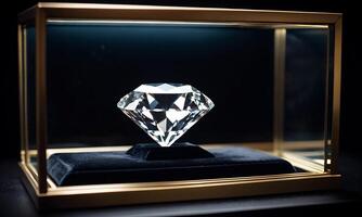 ai genererad diamant , vit, blå, röd, grön, gul ruter smycke design , lyx ruter bakgrund, safir ädelsten, makro ruter foto