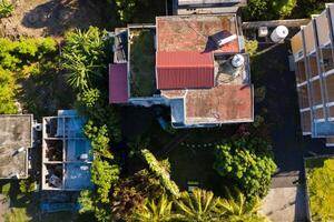 panorama- se från ovan av de stad och bergen på de ö av Mauritius, mauritius ö foto