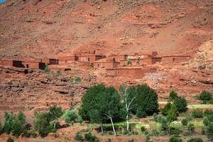 by i de ouarzazate, marocko, afrika foto