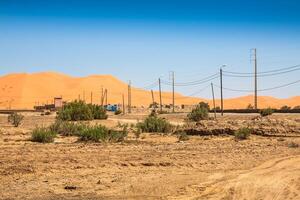 sand sanddyner av erg Chebbi int han sahara öken, marocko foto