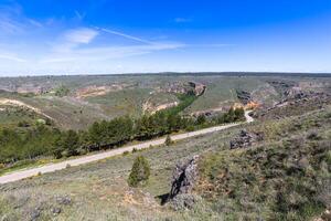 duraton kanjon och sepulveda. segovia. castilla leon. Spanien. Europa. foto