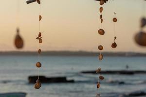 solnedgång i arenalerna, kusten i formentera på balearerna i Spanien foto