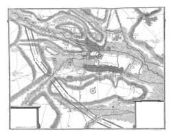 belägring av aire, årgång illustration. foto