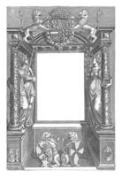 altare med allegorisk siffror foto