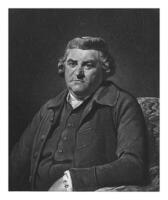 porträtt av Thomas warton, charles howard hodges, efter joshua Reynolds, 1786 foto