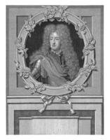 porträtt av george, prins av Danmark, pieter skåpbil pistol, 1659 - 1699 foto