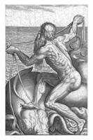 hav Gud oceanus, philips galla, 1586 foto