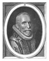 porträtt av pastor arnold cornelisz. crusius på de ålder av 58 foto