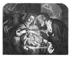 de nativitet, cornelis bloemaert foto