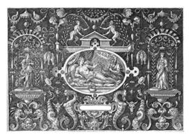 danae och Jupiter som regn av guld bitar, Abraham de bruyn, 1584 foto