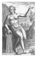 vatten nymf largia, philips galla, 1587 foto