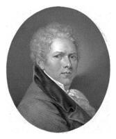 porträtt av målare andrea appiani, giuseppe långhej, 1776 - 1831 foto