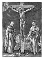 crucifixion av Kristus, hieronymus wierix, 1563 - innan 1619 foto