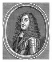 porträtt av jean gaspar ferdinand de marsch, räkna av granville, cornelis meyssens, 1670 - 1674 foto