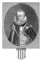 porträtt av edmund ii schwartzenberg-hohenlandsberg, i. wyngaerden, efter pieter schick, 1617 foto