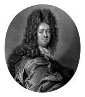 porträtt av de tysk professor kristen thomas, pieter schenk jag, 1670 - 1713 foto