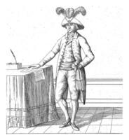 officiell kostym av en medlem av de mellanliggande verkställande regering, 1798 foto