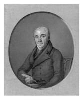 porträtt av hendrik berkman, philippus velijn, efter george nikolaus ritter, 1797 - 1836 foto