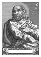 apostel thomas, egbert skåpbil panderen, c. 1590 - 1637 foto