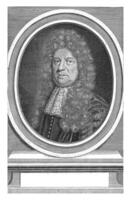 porträtt av richard morton, adriaen haelwegh, c. 1647 - c. 1696 foto