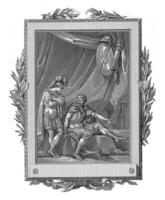 philoctetes berättar telemachus hans äventyr, jean-baptiste tilliard, efter charles Monnet, 1785 foto