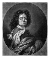 porträtt av de domstol målare gottfried keck, pieter schenk jag, efter David richter jag, 1670 - 1713 foto